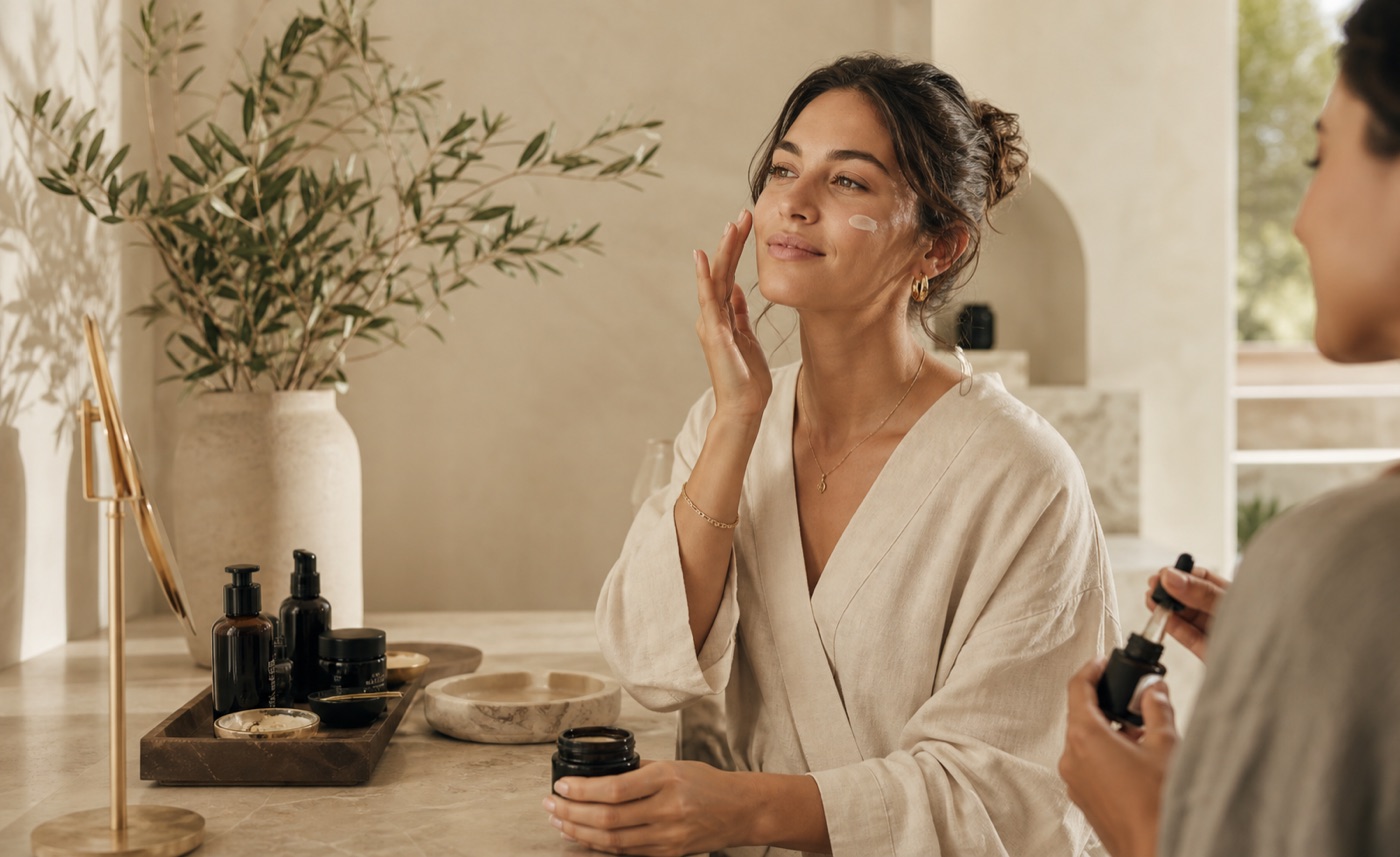 Temple Pillar skincare ritual